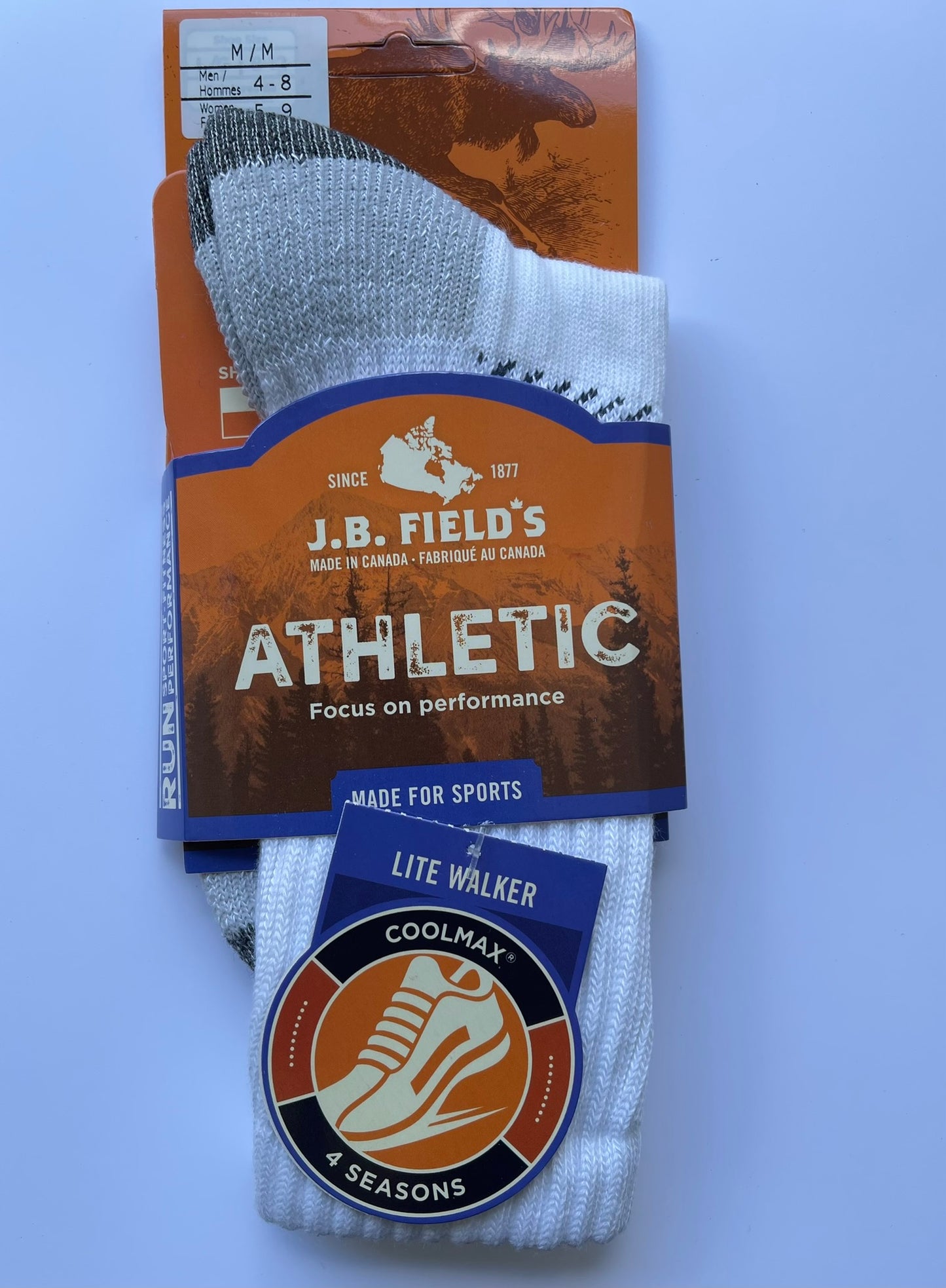 White Sport Sock "Lite Walker" 4 Seasons