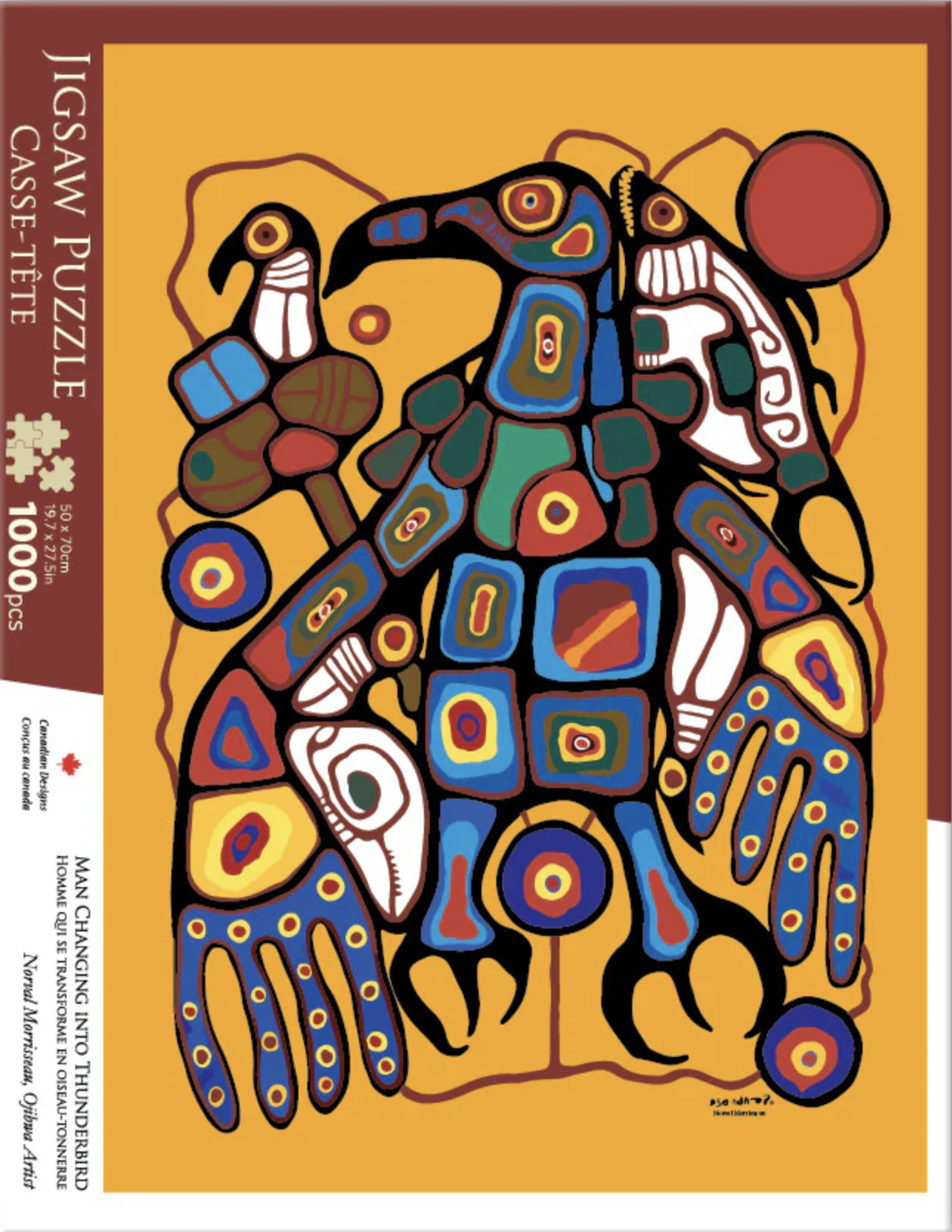 Norval Morrisseau -  Man Changing into Thunderbird - Puzzle
