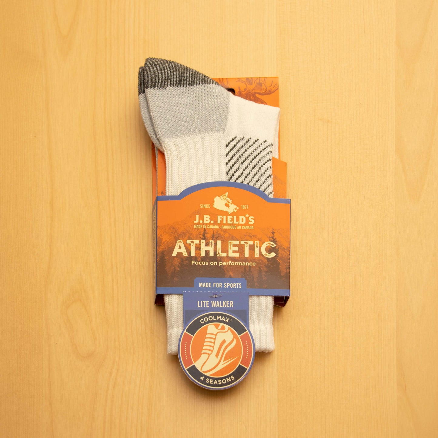 White Sport Sock "Lite Walker" 4 Seasons